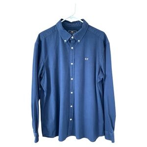 Vineyard Vines Classic Fit Whale Navy Button-Down Shirt